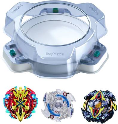 Assemble Beyblade B-09 Bay Stadium Standard Type with Lost Luinor, Xeno Xcalius, Zillion Zeutron Beyblade Pack of 4