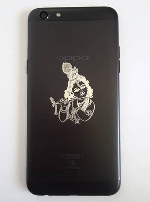 AJANTA 5 cm Krishna Bhagwan With Bansari 24K Gold Plating Code:4006 Metal Self Adhesive Sticker