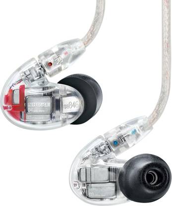 Shure SE-846 Sound Isolating Clear Earphones Wired without Mic