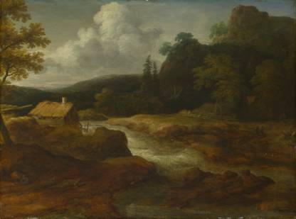 Allart van Everdingen - A Saw-mill by a Torrent Paper Print