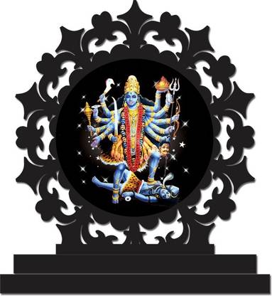 Plan to Gift Maa Kali Car Dashboard idols Figurine Showpiece Decorative Showpiece  -  12 cm