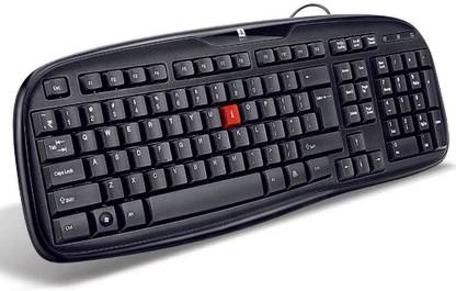 iball Winner USB V2.0 Wired USB Handheld Desktop Keyboard Compatible with Desktop, Laptop, Tablet, iPad, Mac