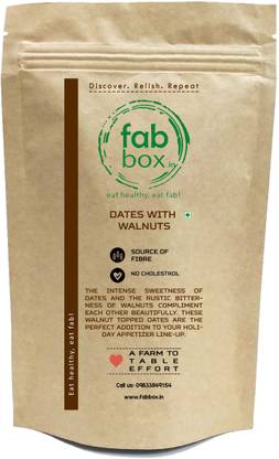 FabBox Soft Dates With Crunchy Walnuts, Dry Dates