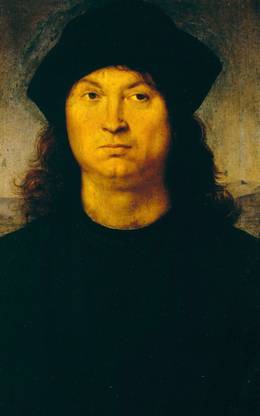 ritratto di uomo 1 by Raffaello Paper Print
