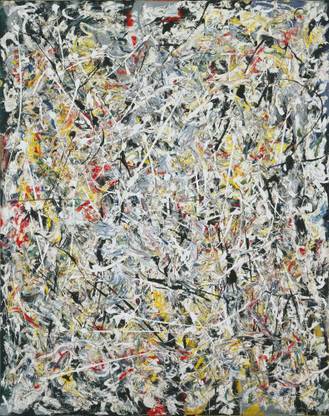 Jackson Pollock - White Light Paper Print