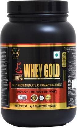 N2B 100% Whey Gold Protein Supplement Powder Weight Gainers/Mass Gainers