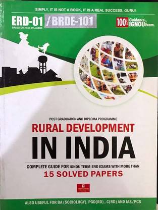 BRDE 101 Rural Development : Indian Context Guide Book In English Medium With Previous Year Solved Papers