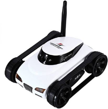 DINAARKAN I-SPY MINI WIFI APP-CONTROLLED WIRELESS SPY TANK CAR WITH HD CAMERA