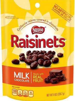 NESTLE Raisinets Milk Chocolate - 226.7g (8oz) Bars