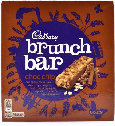 Cadbury Brunch Bar Choco Chip, 6 Bars - 192g Bars