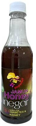 Super Bee Jamun Honey Vinegar Raw 100% Natural,Unfiltered,Undiluted and Unpasteurized,450 ml Vinegar