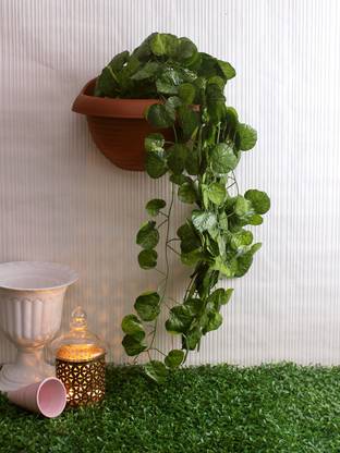 FOURWALLS Artificial Green Ivy Vines/Leaves (Green, 280 cm, Set of 3) Artificial Plant
