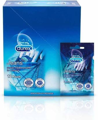 DUREX Jeans Condoms Jar 25 Pouches (50 Condoms) Condom