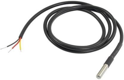 Easy Electronics DS18B20 Temperature Sensor - 1 Meter Length (WaterProof) Temperature Sensor and Controller Electronic Hobby Kit
