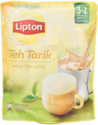 Lipton Tea Tarik Milk Tea Latte, Instant Tea Mix - 252g (12x21g) Unflavoured Instant Tea Pouch