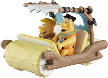 Mattel Hot Wheels The Flintstones Flintmobile with Fred & Barney Figures BCJ83 1/50 Scale