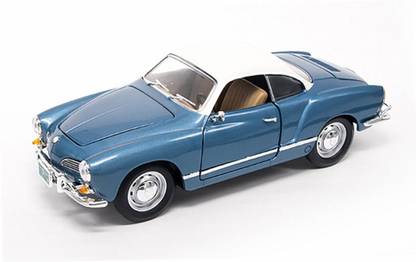 Yat Ming 1966 Volkswagen Karmann Ghia, Blue with White Top - 92198BU 1/18 Scale