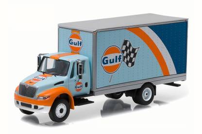 Greenlight Gulf Oil 2013 International Durastar 4400 Box Van 33070B 1/64 Scale