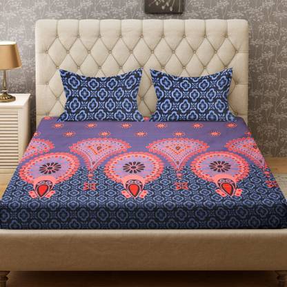 Bombay Dyeing 160 TC Polyester Double Printed Flat Bedsheet