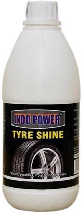 INDOPOWER TYRE SHINER 500ml. Swift Dzire,Gypsy (SUV) , WagonR, Mahindra e2o , Hyundai Elite i20,ford eco sport,Innova,Scorpio ETC. Vehicle Interior Cleaner