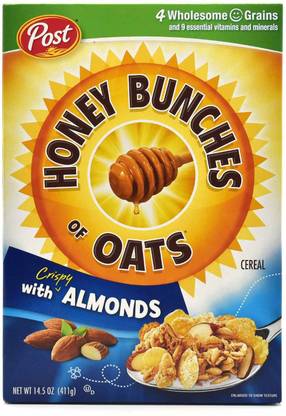 post Honey Bunches of Oats with Crispy Almonds Cereal - 411g(14.5oz) Box