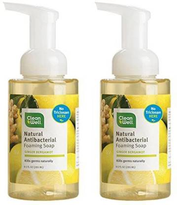 Cleanwell Natural Antibacterial Foaming Handsoap With Ginger Bergamot Face Wash
