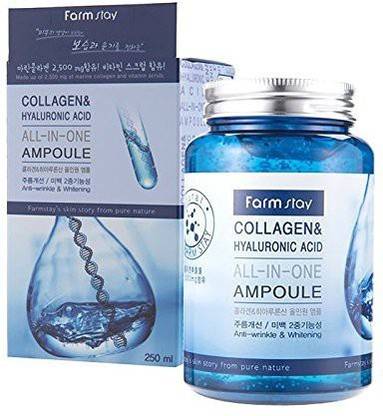 Farmstay Collagen & Hyaluronic Acid All In One Ampoule AntiWrinkle WhiteningAll Skin Types