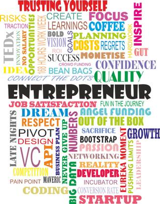 Entrepreneur A4 size Paper Print
