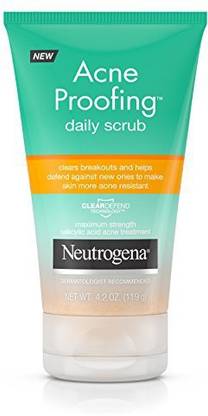 NEUTROGENA Acne Proofing Daily Salicylic Acid Treatment Exfoliating And Cleansing Face  Scrub