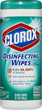 CLOROX Disinfecting Wipes Fresh Scent 35 Wet Wipes Kitchen Cleaner