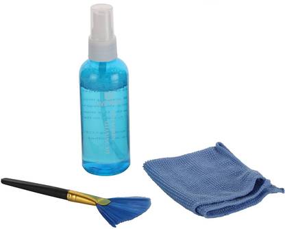 Live Tech CK01 Pro Cleaning Kit with Advanced Sterile Liquid, Micro-Fibre Cloth and Anti-Static Brush for Computers, Laptops, Mobiles