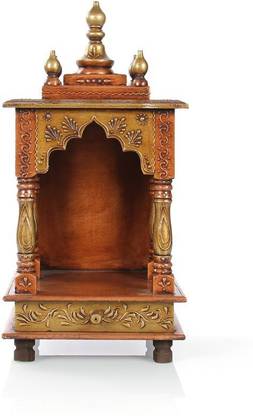 Marusthalee Puja mandir/Puja mandap Solid Wood Home Temple