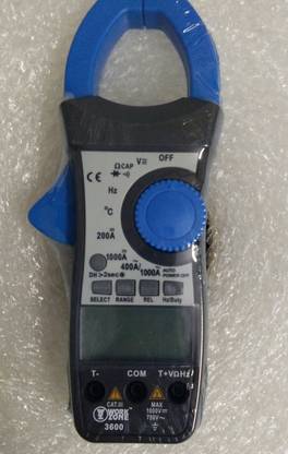 WORK ZONE IMPORTED DUEL DISPLAY AC/DC CLAMP DC Voltage: 400 mV to 1000 V /Resistance: 0 to 40 M Ohms(Blue 4000 Counts)(Measure AC and DC Current, Measure AC and DC Voltage, Measure Resistance, Measure Frequency) Digital Multimeter