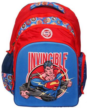 Warner Bros. Superman Invincible Waterproof School Bag