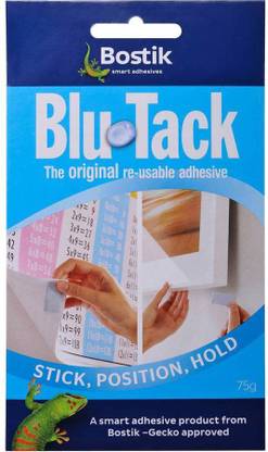 bostik BOS TIK Blu-Tack Reusable Adhesive (Pack of 3)