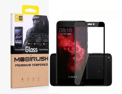MOBIRUSH Edge To Edge Tempered Glass for Mi Redmi 4, Mi Redmi 4X