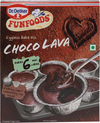 FUNFOODS by Dr. Oetker Choco Lava Eggless Bake Mix 320 g