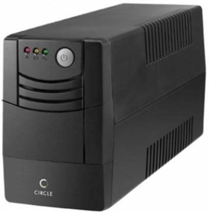 Circle POWER BACKUP Power Backup 600VA 240 V Line-interactive Tower Model UPS with Overload Protection 3 Outlet Plugs