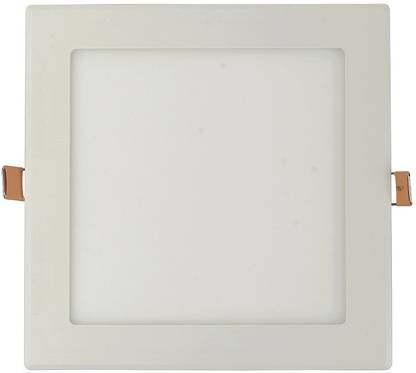 Slang LED Plastic Square Panel Light 12 Watts (for Concealed/False Ceiling)(6500K/White) Recessed Ceiling Light Ceiling Lamp