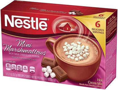 NESTLE Hot Cocoa Mix, Mini Marshmallows Rich Milk Chocolate Flavor - 121.2g (4.27oz) Instant Coffee