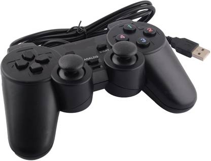 spincart USB 2.0 Wired Gamepad with Single Vibration Dual Joystick Gamepad Game Controller for Laptop and PC USB  Gamepad