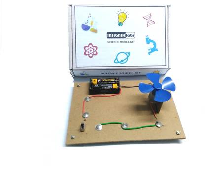 INSIGNIA LABS ELECTRIC MOTOR/FAN ON/OFF CONTROL SCIENCE WORKING MODEL FOR SCHOOL PROJECT