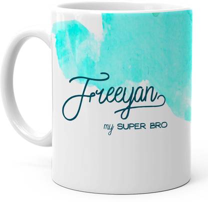 HOT MUGGS "Freeyan" - My Super Bro Personalized Ceramic Coffee Mug