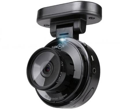 Lukas 512 GB SD Card Supported Car Video Recorder Full HD Dash Camera DVR Front with Night Vision G-Sensor Motion Detect WDR Loop Recording Reverse Assist Camera System