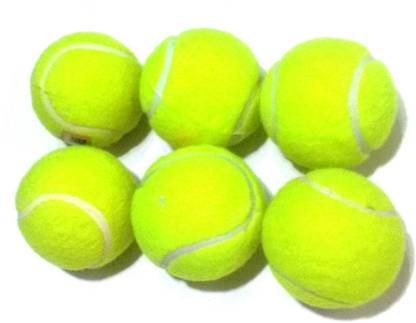 MK Green Cricket Tennis Ball (Set of 6 pics) Cricket Tennis Ball