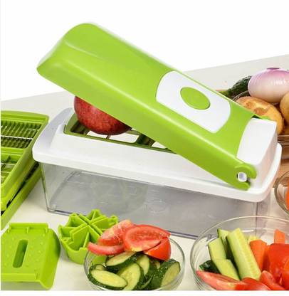 CASADOMANI L Nicer Dicer 12 In 1 Fruit And Vegetable Multi Slicer Dicer Plus, Grater, Cutter, Peeler, Chopper & Zester, Storage Container Vegetable & Fruit Chopper