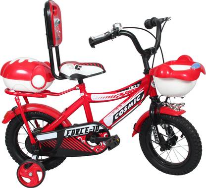 COSMIC FORCE-10 KIDS BICYCLE 12-INCH RED/WHITE 12 T (inch) Recreation Cycle