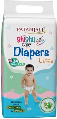 PATANJALI Shishu Care Baby Diaper - L