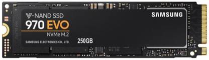 SAMSUNG 970 Evo Series - pcie nvme - M.2 Internal 250 GB Laptop, Desktop Internal Solid State Drive (SSD) (mz-v7e250bw)