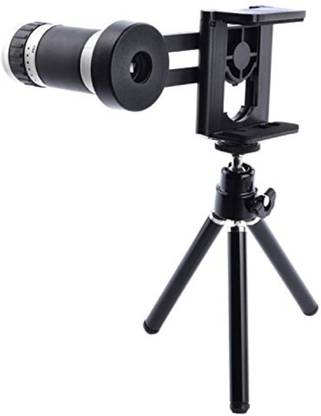 Anytech ™ 8x Extra Zoomer Optical Zoom Telescope Mobile Camera Lens with Tripod & Phone Holder for Android/iOS Phones Tripod Kit